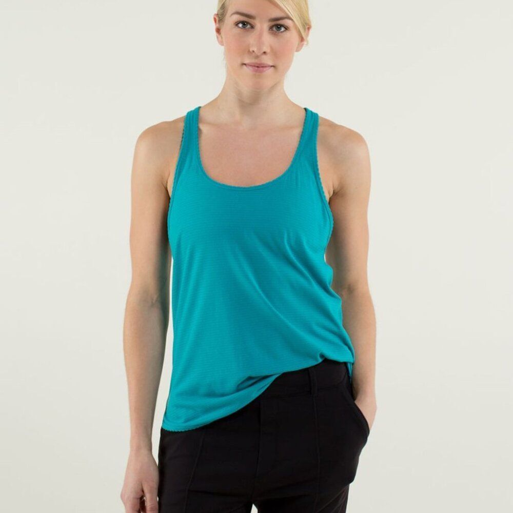 Lululemon 105 F Singlet *Silver Surge Size 8